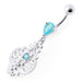 Fancy Ancient Pot Jeweled Dangling Belly Ring - Monster Piercing