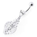 Fancy Ancient Pot Jeweled Dangling Belly Ring - Monster Piercing