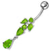 Fancy Jeweled Dangling Belly Ring Body Jewelry - Monster Piercing