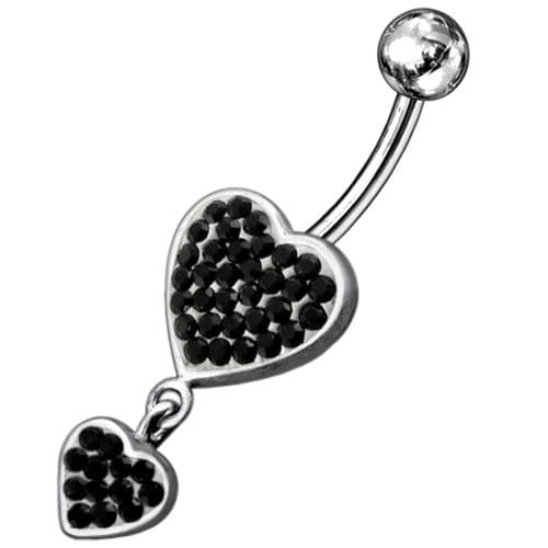 Two Heart Fancy Dangling  - Monster Piercing