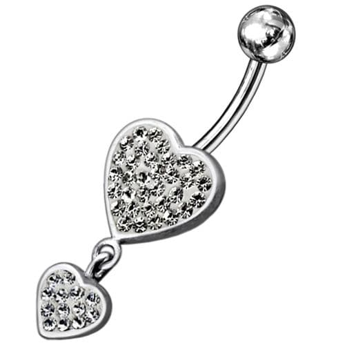 Two Heart Fancy Dangling  - Monster Piercing