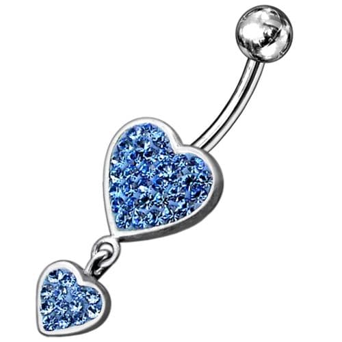 Two Heart Fancy Dangling  - Monster Piercing