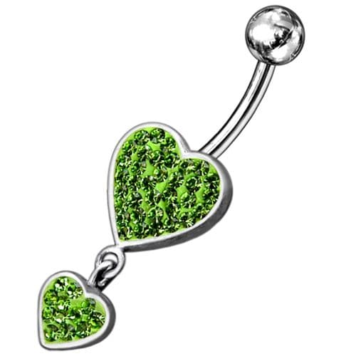 Two Heart Fancy Dangling  - Monster Piercing