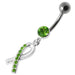 Fancy  Jeweled  CROSS Dangling Belly Ring - Monster Piercing