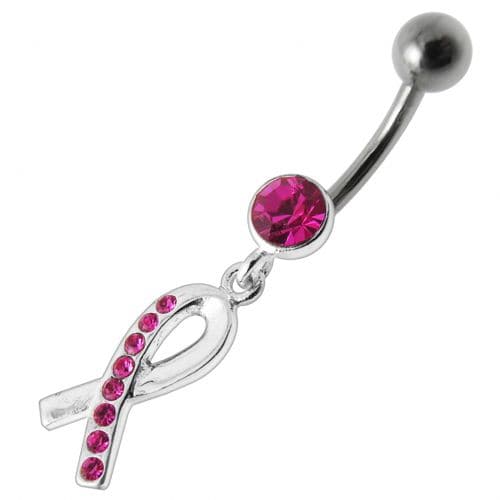 Fancy  Jeweled  CROSS Dangling Belly Ring - Monster Piercing