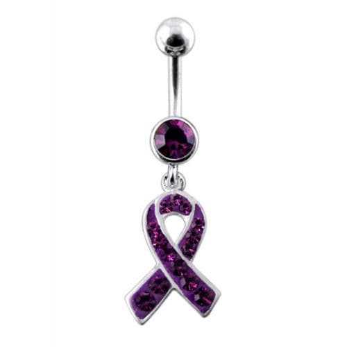 Fancy  CROSS Logo Dangling Belly Ring - Monster Piercing