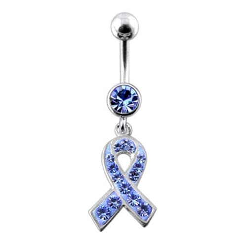 Fancy  CROSS Logo Dangling Belly Ring - Monster Piercing