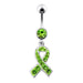 Fancy  CROSS Logo Dangling Belly Ring - Monster Piercing