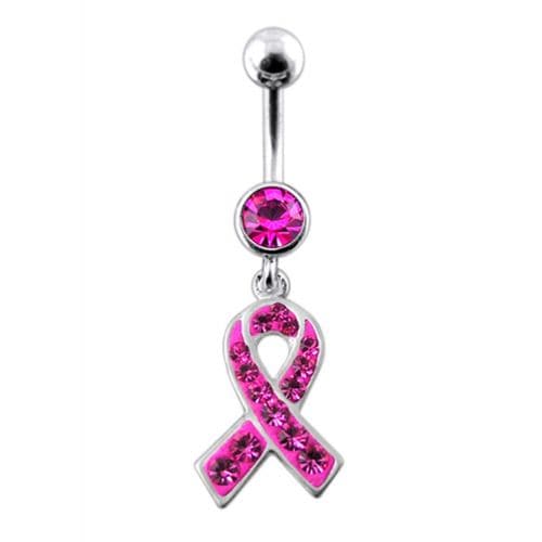 Fancy  CROSS Logo Dangling Belly Ring - Monster Piercing