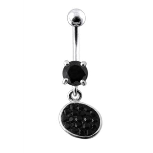 Fancy  Dangling SS Bar Belly Body Jewelry Ring - Monster Piercing