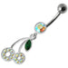 Fancy cherry Dangling Belly Ring Body Jewelry - Monster Piercing