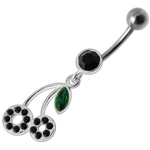 Fancy cherry Dangling Belly Ring Body Jewelry - Monster Piercing