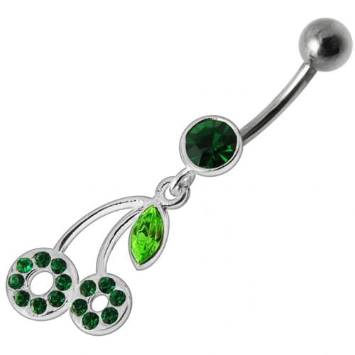 Fancy cherry Dangling Belly Ring Body Jewelry - Monster Piercing