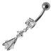 Fancy  Dangling Navel Body Jewelry Ring - Monster Piercing