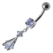 Fancy  Dangling Navel Body Jewelry Ring - Monster Piercing