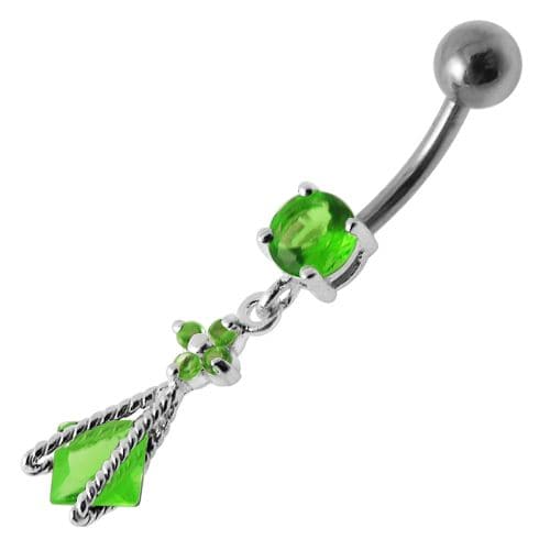 Fancy  Dangling Navel Body Jewelry Ring - Monster Piercing