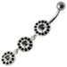 Fancy Old Classic Design Dangling Navel Ring - Monster Piercing