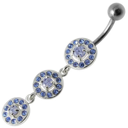 Fancy Old Classic Design Dangling Navel Ring - Monster Piercing