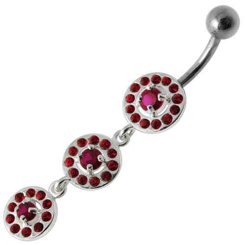 Fancy Old Classic Design Dangling Navel Ring - Monster Piercing