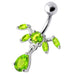 Fancy Dangling SS Bar Navel Ring Body Jewelry - Monster Piercing