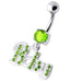 Fancy BABY Jeweled Dangling Belly Ring - Monster Piercing