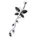 Butterfly Silver Dangling Belly Ring With SS Banana Bar - Monster Piercing