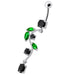 Fancy Multi Jeweled Fairy Dangling Body Jewelry Belly Ring - Monster Piercing