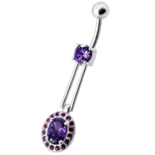 Fancy Royal Design Dangling Belly Ring - Monster Piercing