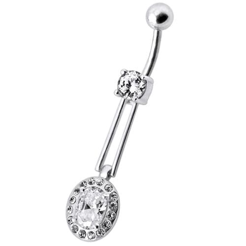 Fancy Royal Design Dangling Belly Ring - Monster Piercing