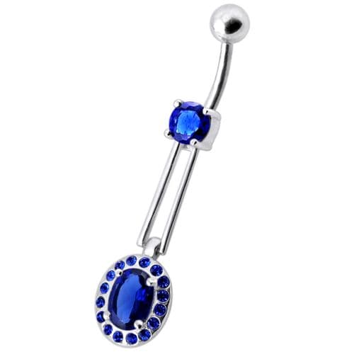 Fancy Royal Design Dangling Belly Ring - Monster Piercing