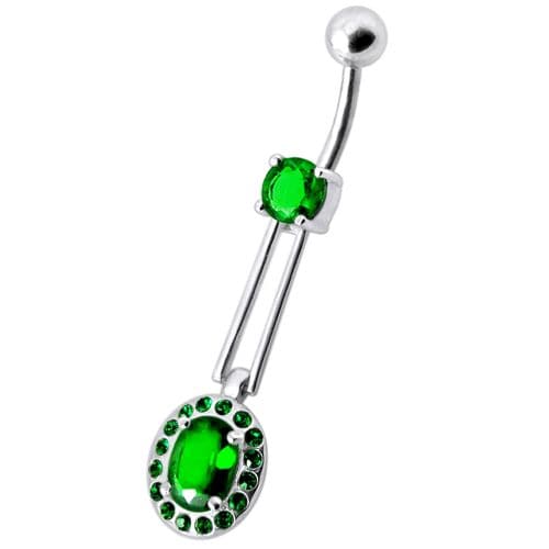 Fancy Royal Design Dangling Belly Ring - Monster Piercing