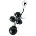 Fancy Pearl Dangling Belly Ring - Monster Piercing