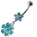 Fancy  Wheel Dangling Belly Ring Body jewelry - Monster Piercing