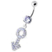 Gender Male symbol Silver Belly Ring - Monster Piercing