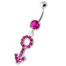 Gender Male symbol Silver Belly Ring - Monster Piercing