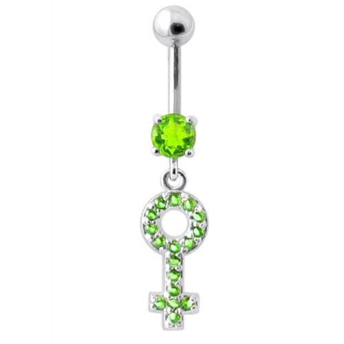 Female Sign Dangling Navel Belly Banana - Monster Piercing