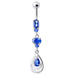 Fancy Jeweled Navel Belly Button Ring - Monster Piercing