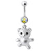 Teddy Bear Navel Belly Ring - Monster Piercing