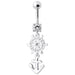 Ship Helm with Anchor Navel Belly Ring - Monster Piercing