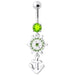 Ship Helm with Anchor Navel Belly Ring - Monster Piercing