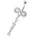 Infinity Love Jeweled Navel Belly Ring - Monster Piercing