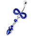 Jeweled Infinity Dangling Navel belly bar - Monster Piercing