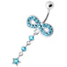 Infinity with Star Jeweled Navel Ring - Monster Piercing