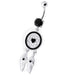 Dream Catcher Silver Belly Bar - Monster Piercing