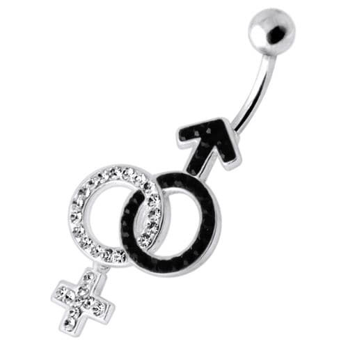 Gender Relation Sign Belly Ring - Monster Piercing