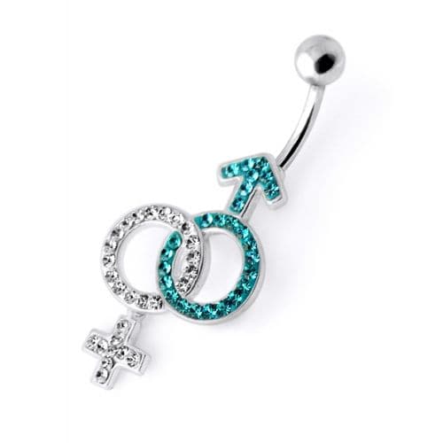 Gender Relation Sign Belly Ring - Monster Piercing