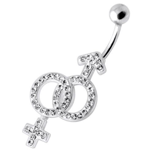 Gender Relation Sign Belly Ring - Monster Piercing