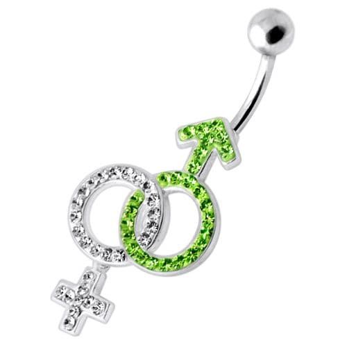 Gender Relation Sign Belly Ring - Monster Piercing