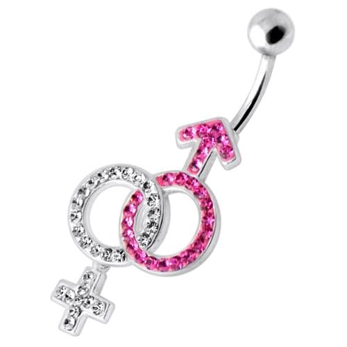 Gender Relation Sign Belly Ring - Monster Piercing