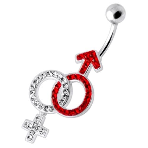 Gender Relation Sign Belly Ring - Monster Piercing